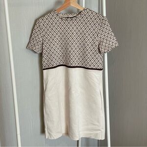 Zara Geometric Two Tone Mini Dress